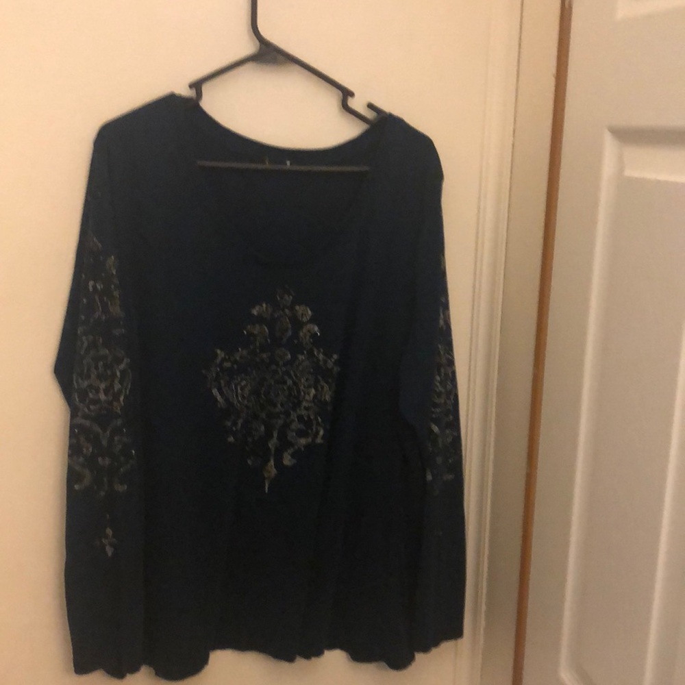Rhinestones design shirt